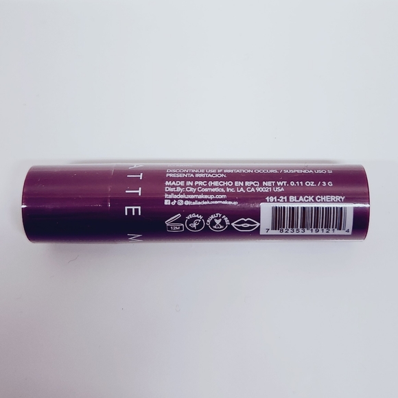 ⭐4/$15 Italia Deluxe Mousse Matte Lipstick Black Cherry - Picture 6 of 8